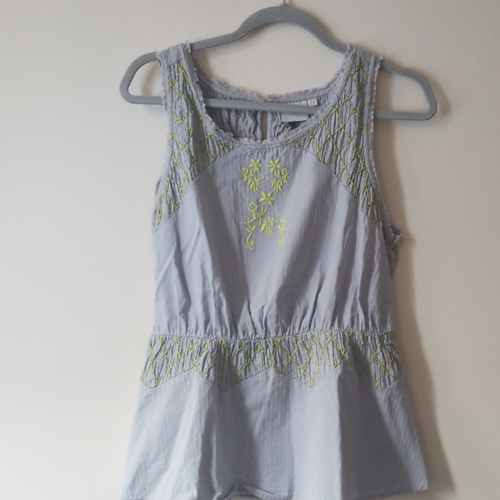Anthopologie Cotton sleeveless tunic